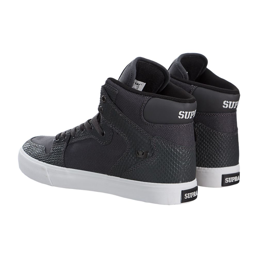 Baskets Montantes Supra Vaider Grise Grey/Snake-White Homme | WOU-72957196